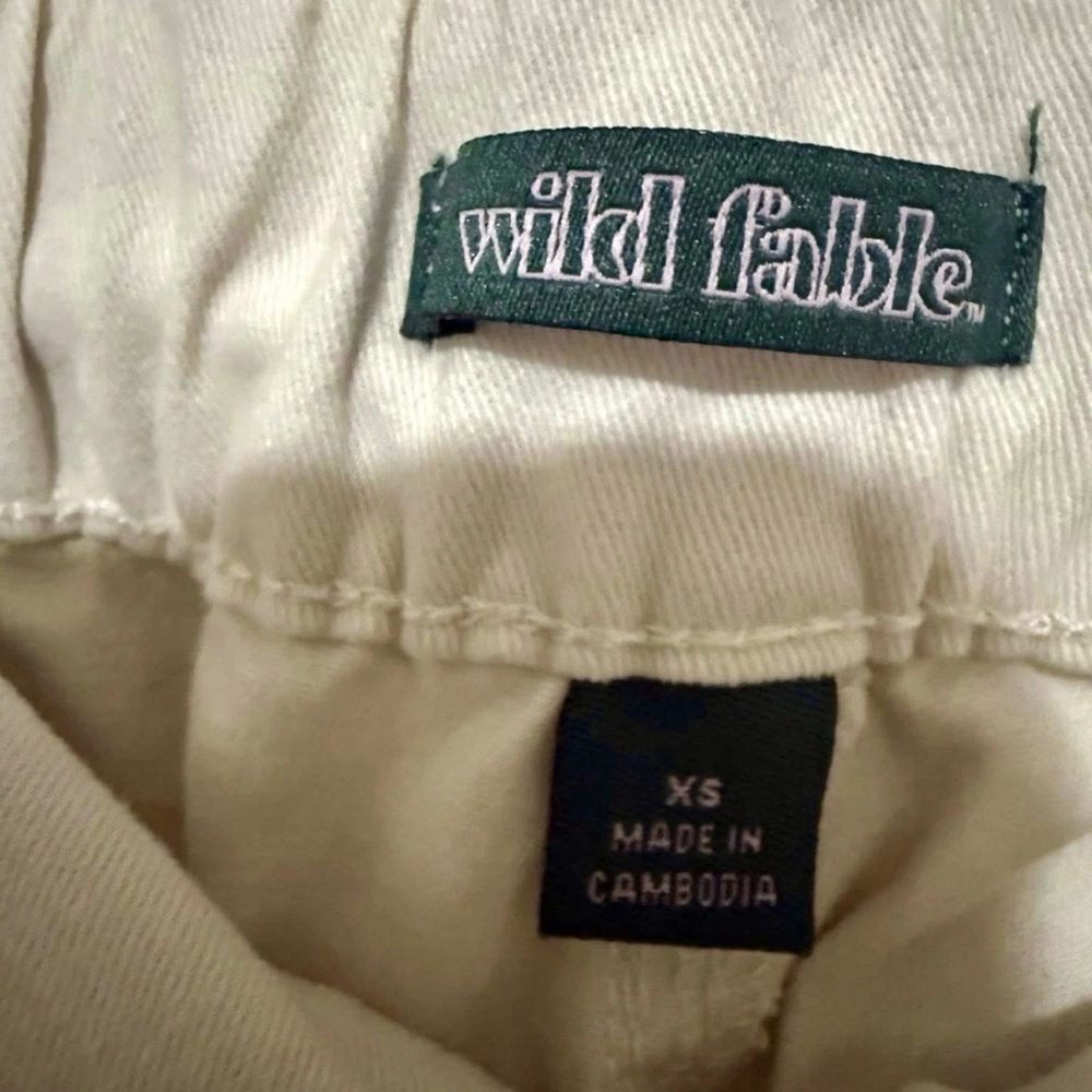 Women's Mid-Rise Wide Leg Pants - Wild Fable Off-White - Picture 2 of 2
